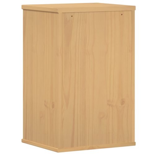  Fürdőszobai Tároló Szekrény 35x30x55 cm Tömör Fenyőfa