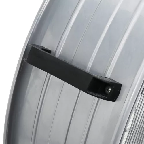  Kerek Ventilátor Kerekekkel, 3 Sebességgel, Ezüst, Φ77 cm