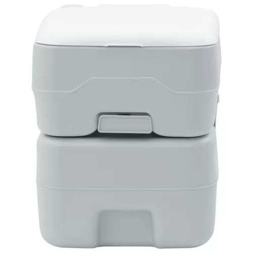  Hordozható WC Szürke és Fehér Műanyag 20 L