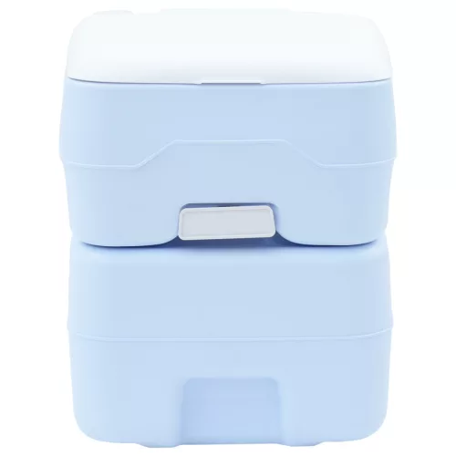  Hordozható Toalett Kék és Fehér Műanyag 20 L