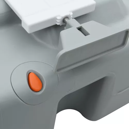  Kemping WC Hordozható Szürke 10L Frissvíz 20L Hulladéktartály