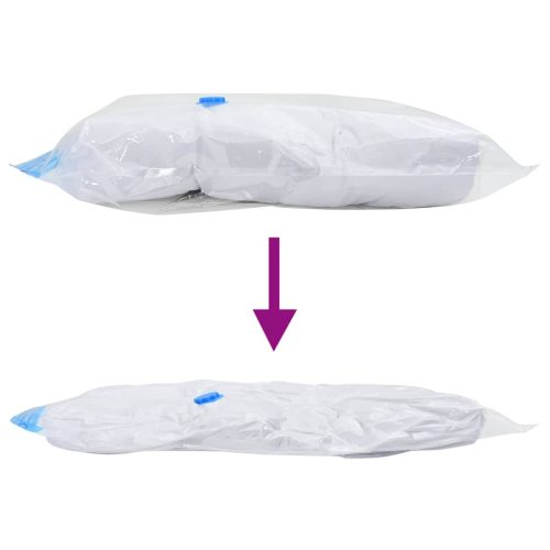  Tárolótáskák Falra szerelhető 5 pcs Átlátszó és Kék 70 x 50 cm