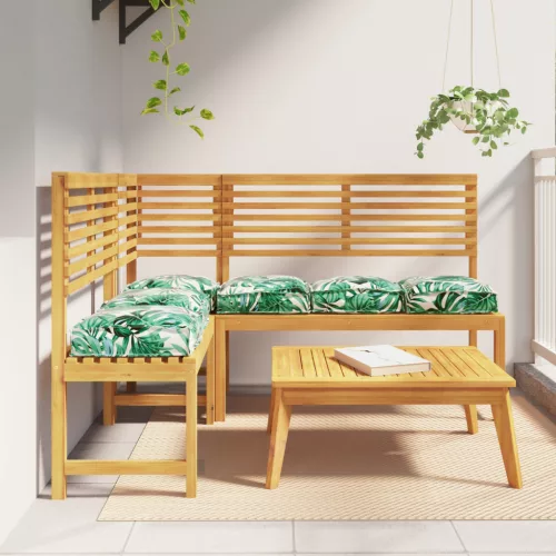  Pálcás Párnák Üléshez 6 db Levél Minta 40x40x8 cm Oxford Szövet