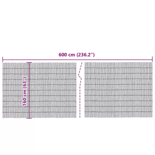 Nádkerítés Természetes 600 x 160 cm Nád