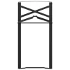  Sörasztal láb 2 pcs Fekete 39 x 3 x 75 cm Porszórt acél