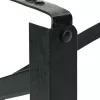  Sörasztal láb 2 pcs Fekete 39 x 3 x 75 cm Porszórt acél