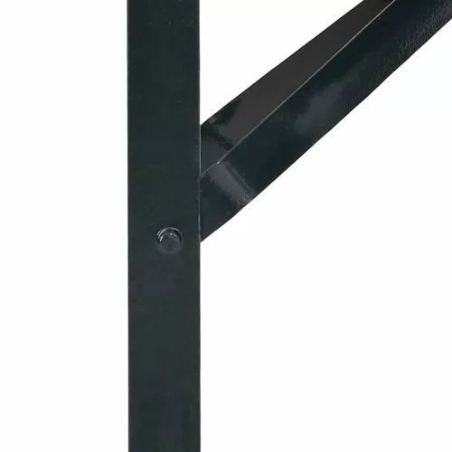  Sörasztal láb 2 pcs Fekete 39 x 3 x 75 cm Porszórt acél