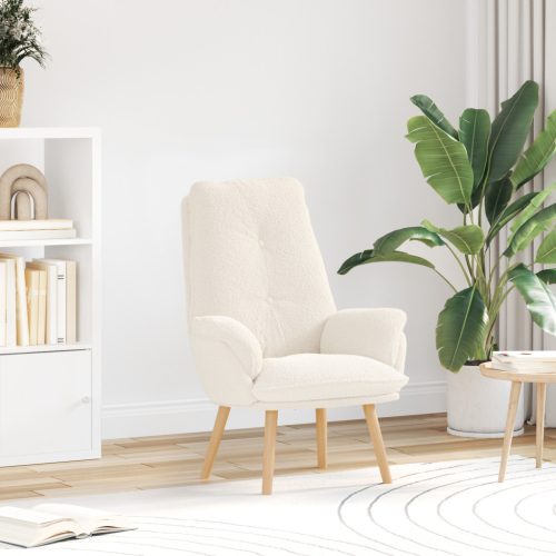  Pihentető szék Krém Szőrös Szerű Szövet