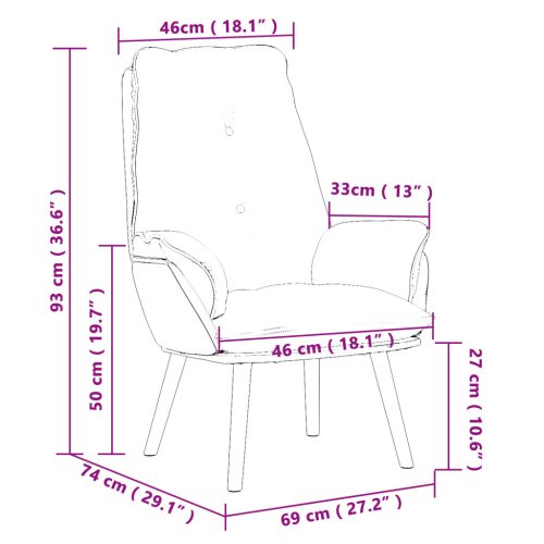  Pihentető szék Krém Szőrös Szerű Szövet