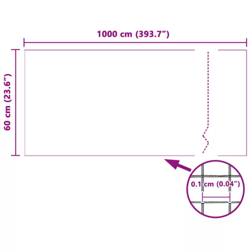  Rovar Háló Átlátszó Fehér 60x1000 cm Üvegszál