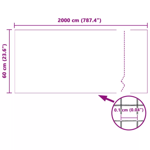  Rovarháló Fehér 60x2000 cm Üvegszál