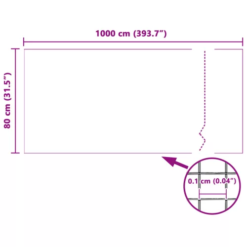  Insect Mesh Screen Fehér 80x1000 cm Üvegszál