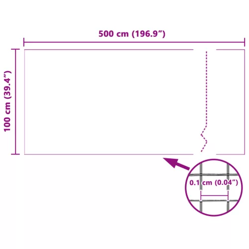  Rovarháló Fehér 100x500 cm Üvegszál
