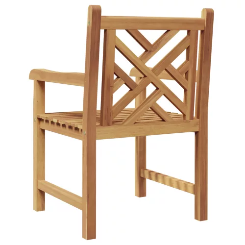  Kerti Szék 2 pcs Barna 58 x 60 x 90 cm Tömör tíkfa