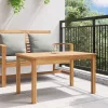  Dohányzóasztal Barna 90 x 50 x 45.5 cm Tömör tíkfa