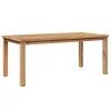  Dohányzóasztal Barna 110 x 55 x 45 cm Tömör tíkfa