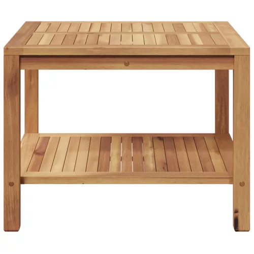  Dohányzóasztal Barna 60 x 60 x 45 cm Tömör tíkfa