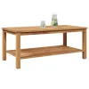  Dohányzóasztal Barna 110 x 55 x 45 cm Tömör tíkfa