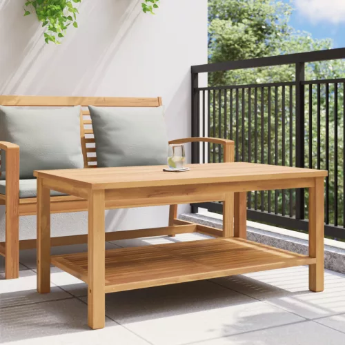  Dohányzóasztal Barna 110 x 55 x 45 cm Tömör tíkfa