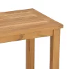  Konzolasztal tárolóval polcokkal Barna 110 x 40 x 45 cm Tömör tíkfa