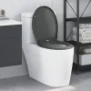  Gyorskioldó WC ülőke Puha zárással Duroplast Antracit