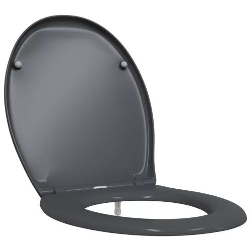 Gyorskioldó WC ülőke Puha zárással Duroplast Antracit