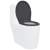  Gyorskioldó WC ülőke Puha zárással Duroplast Antracit