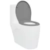  Gyorskioldós WC ülőke puha zárással Duroplast Szürke