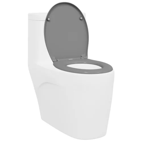  Gyorskioldós WC ülőke puha zárással Duroplast Szürke