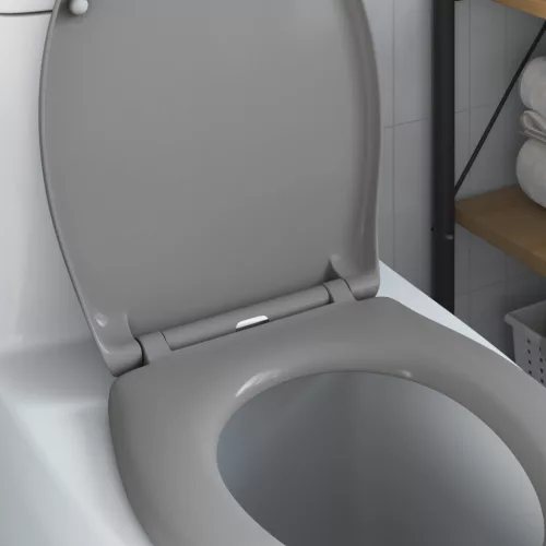  Gyorskioldós WC ülőke puha zárással Duroplast Szürke