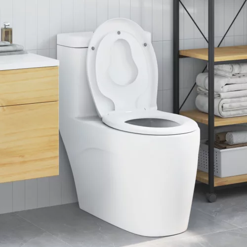  Családi WC Ülőke Gyermek Ülőkével Gyors Kioldás Duroplasttal