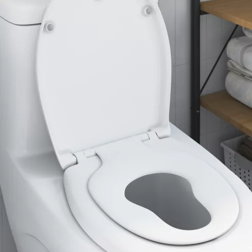  Családi WC Ülőke Gyermek Ülőkével Gyors Kioldás Duroplasttal