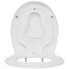  Családi WC Ülőke Gyermek Ülőkével Gyors Kioldás Duroplasttal