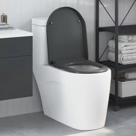  Gyorskioldó WC-ülőkés Lágy Zárás Duroplast Antracit