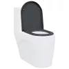  Gyorskioldó WC-ülőkés Lágy Zárás Duroplast Antracit