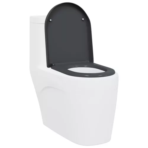  Gyorskioldó WC-ülőkés Lágy Zárás Duroplast Antracit