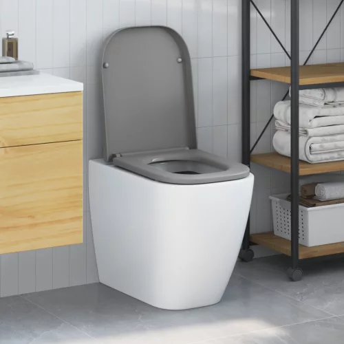  Gyorskioldó WC-ülőke puha zárszerkezettel Duroplast szürke
