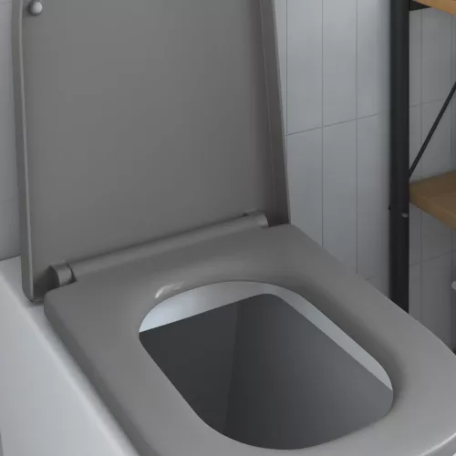  Gyorskioldó WC-ülőke puha zárszerkezettel Duroplast szürke