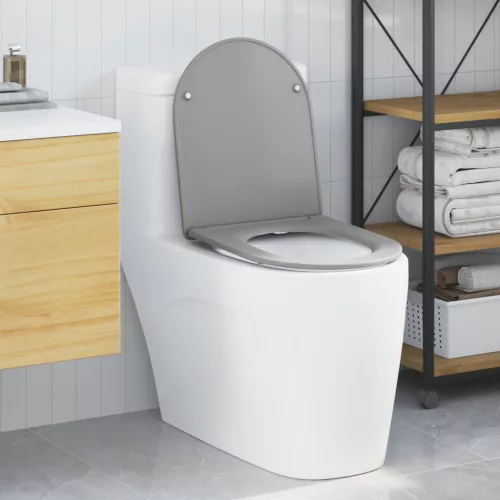  Gyorskioldós WC ülőke puha zárással Duroplast, Szürke