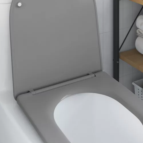  Gyorskioldós WC ülőke puha zárással Duroplast, Szürke