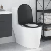  Gyorsan Rögzíthető WC Ülőke Puha Zárással - Duroplast, Fekete