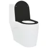  Gyorsan Rögzíthető WC Ülőke Puha Zárással - Duroplast, Fekete