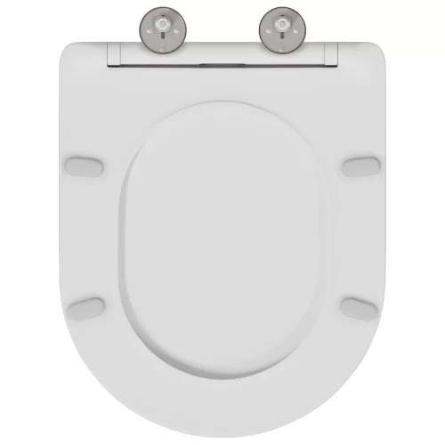  Gyorskioldós WC ülőke Lassan záró Duroplast Fehér