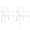  Kerti Szék 2 pcs Fehér 56 x 55 x 92.5cm Alumínium