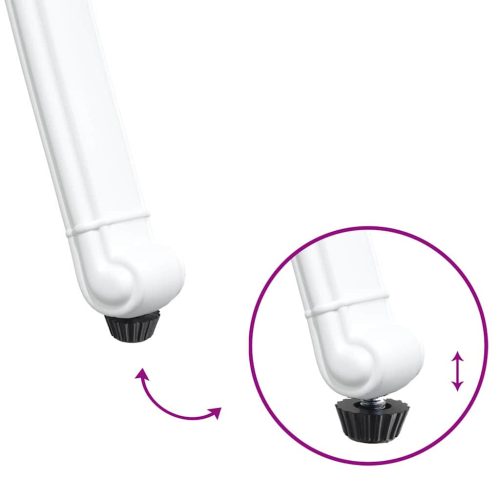  Kerti Szék 2 pcs Fehér 56 x 55 x 92.5cm Alumínium