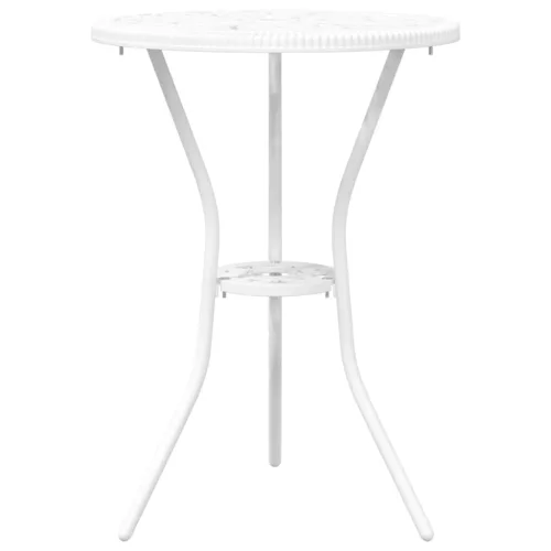  Kert Bistro Készlet 3 pcs Fehér Alumínium