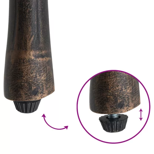  Kerti székek 2 db Bronz öntött alumínium