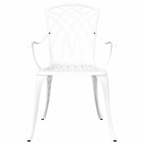  Kerti Szék 2 pcs Fehér 53 x 51 x 88,5cm Alumínium