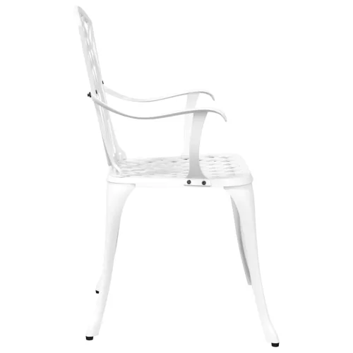  Kerti Szék 2 pcs Fehér 53 x 51 x 88,5cm Alumínium