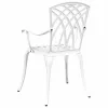  Kerti Szék 2 pcs Fehér 53 x 51 x 88,5cm Alumínium